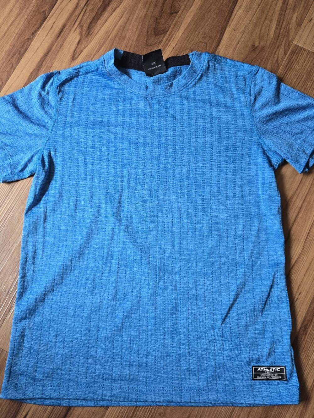 Boys 8 Set of 2 Blue Athletic Short Sleeve Crew Neck T-shirts EUC adidas - Picture 3 of 10